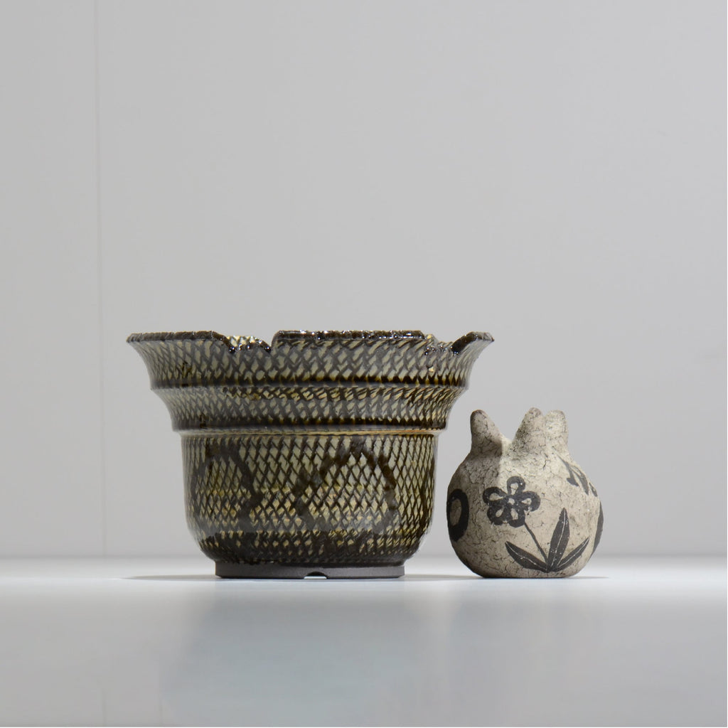 仲田唯希人 / SNAKE02 20/ 約φ17.7cm / 植木鉢