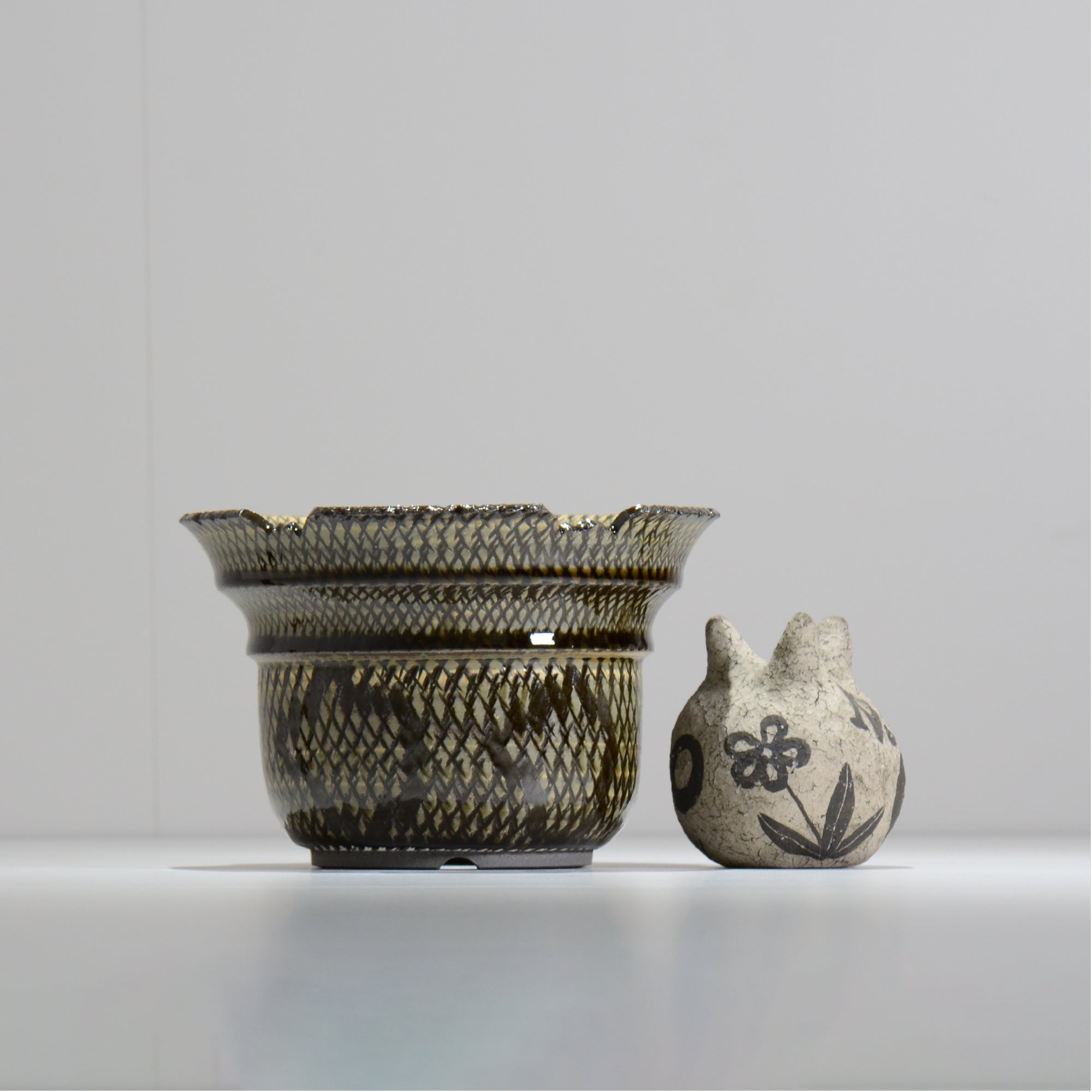 仲田唯希人 / SNAKE02 21/ 約φ17.3cm / 植木鉢