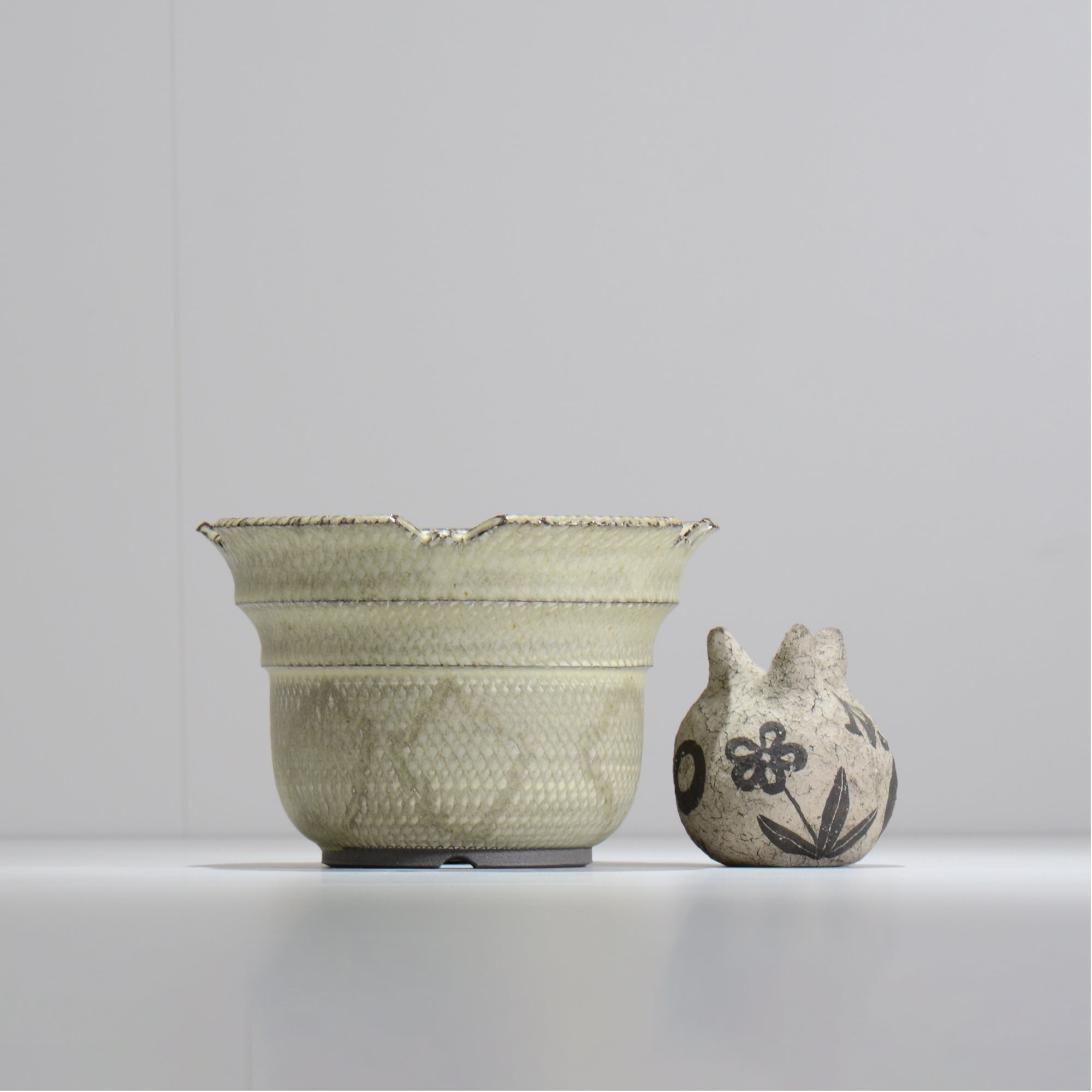 仲田唯希人 / SNAKE02 25/ 約φ17.9cm / 植木鉢