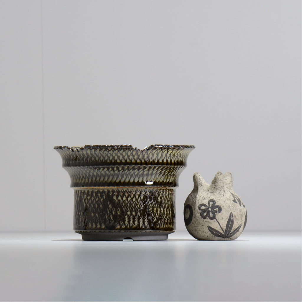 仲田唯希人 / SNAKE02 27/ 約φ17cm / 植木鉢