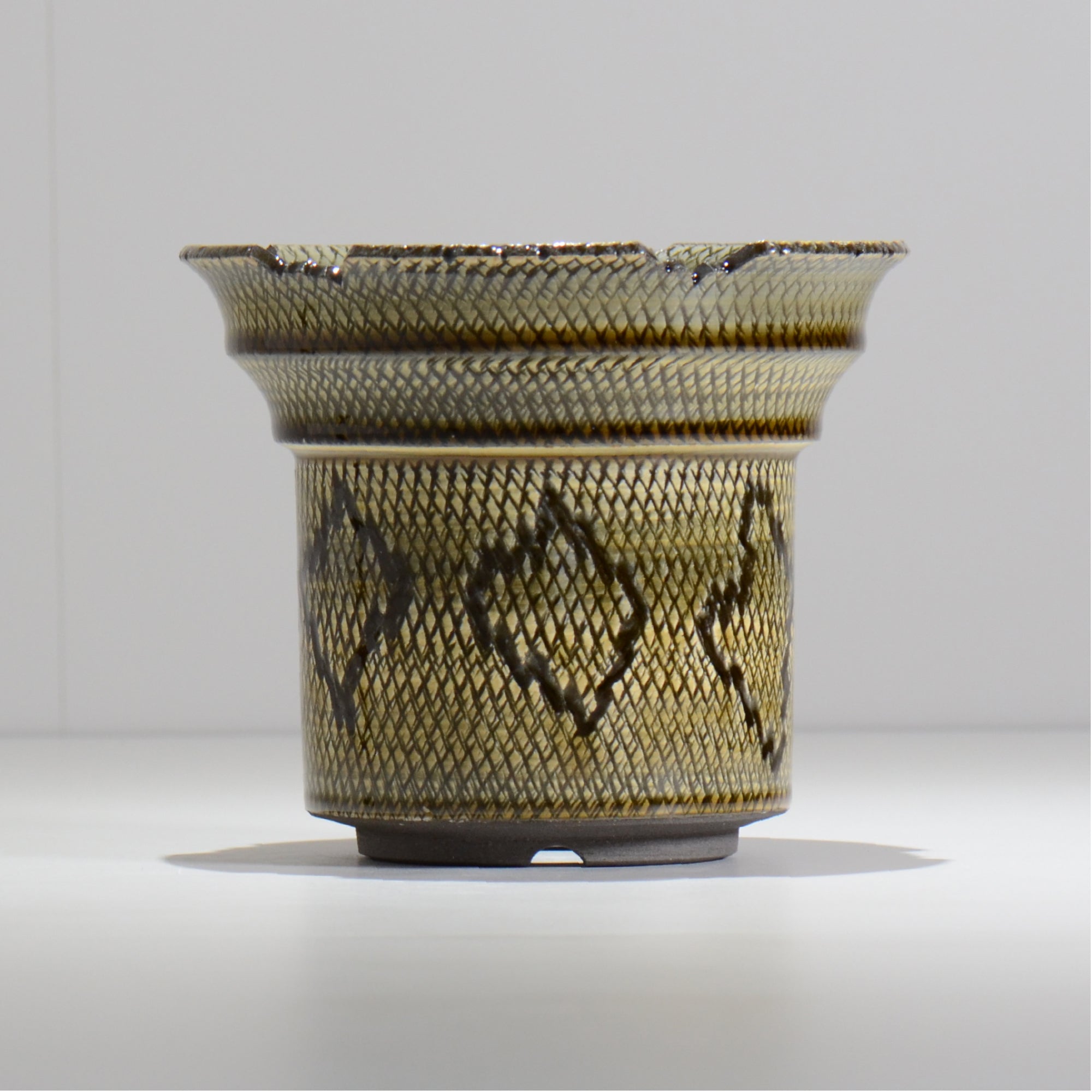 仲田唯希人 / SNAKE02 35/ 約φ16.5cm / 植木鉢