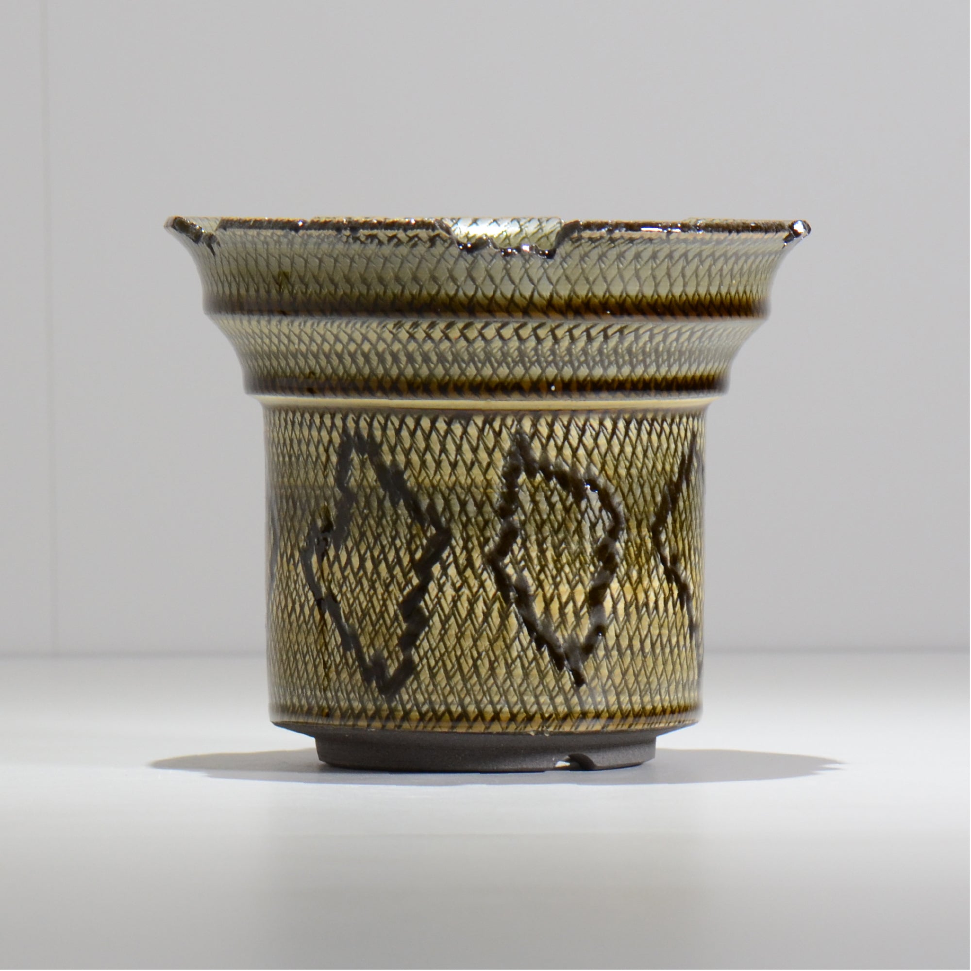 仲田唯希人 / SNAKE02 35/ 約φ16.5cm / 植木鉢