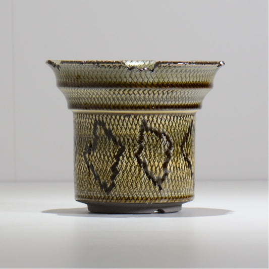 仲田唯希人 / SNAKE02 35/ 約φ16.5cm / 植木鉢