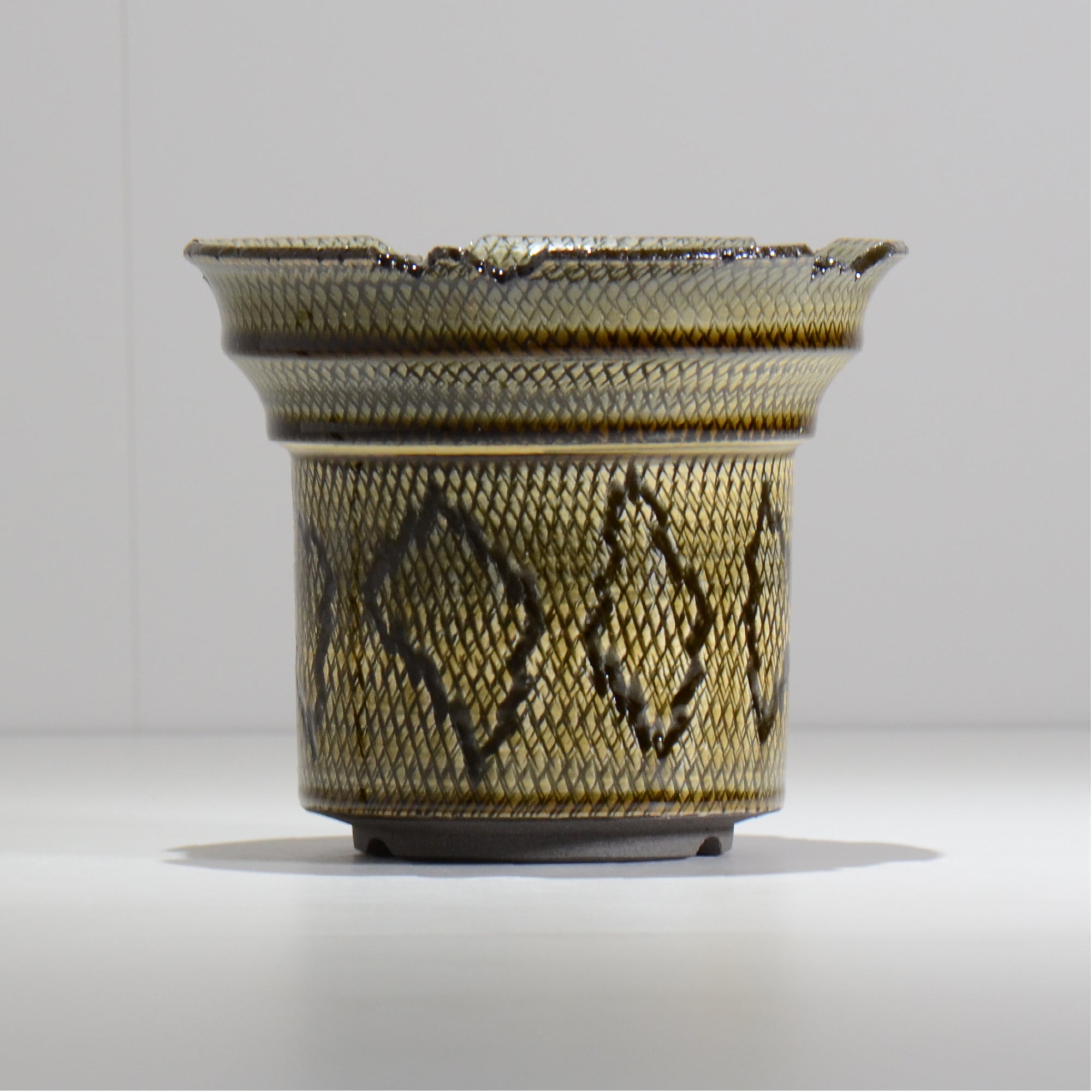 仲田唯希人 / SNAKE02 35/ 約φ16.5cm / 植木鉢