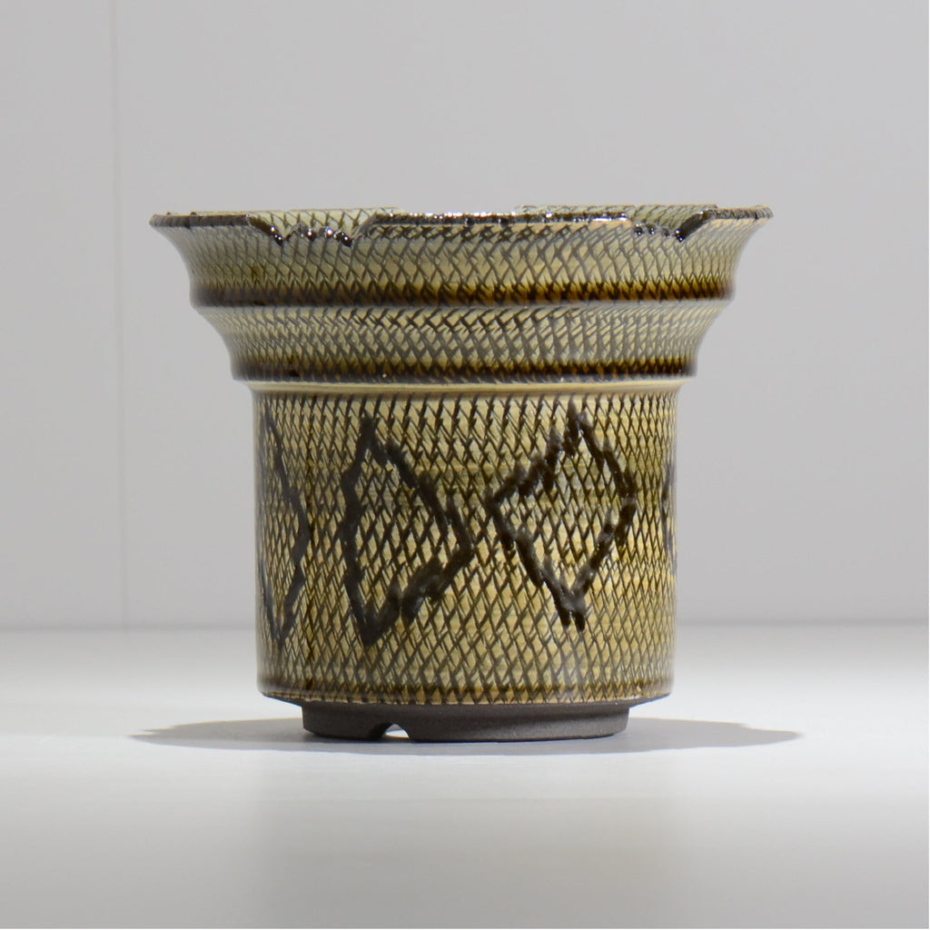 仲田唯希人 / SNAKE02 35/ 約φ16.5cm / 植木鉢