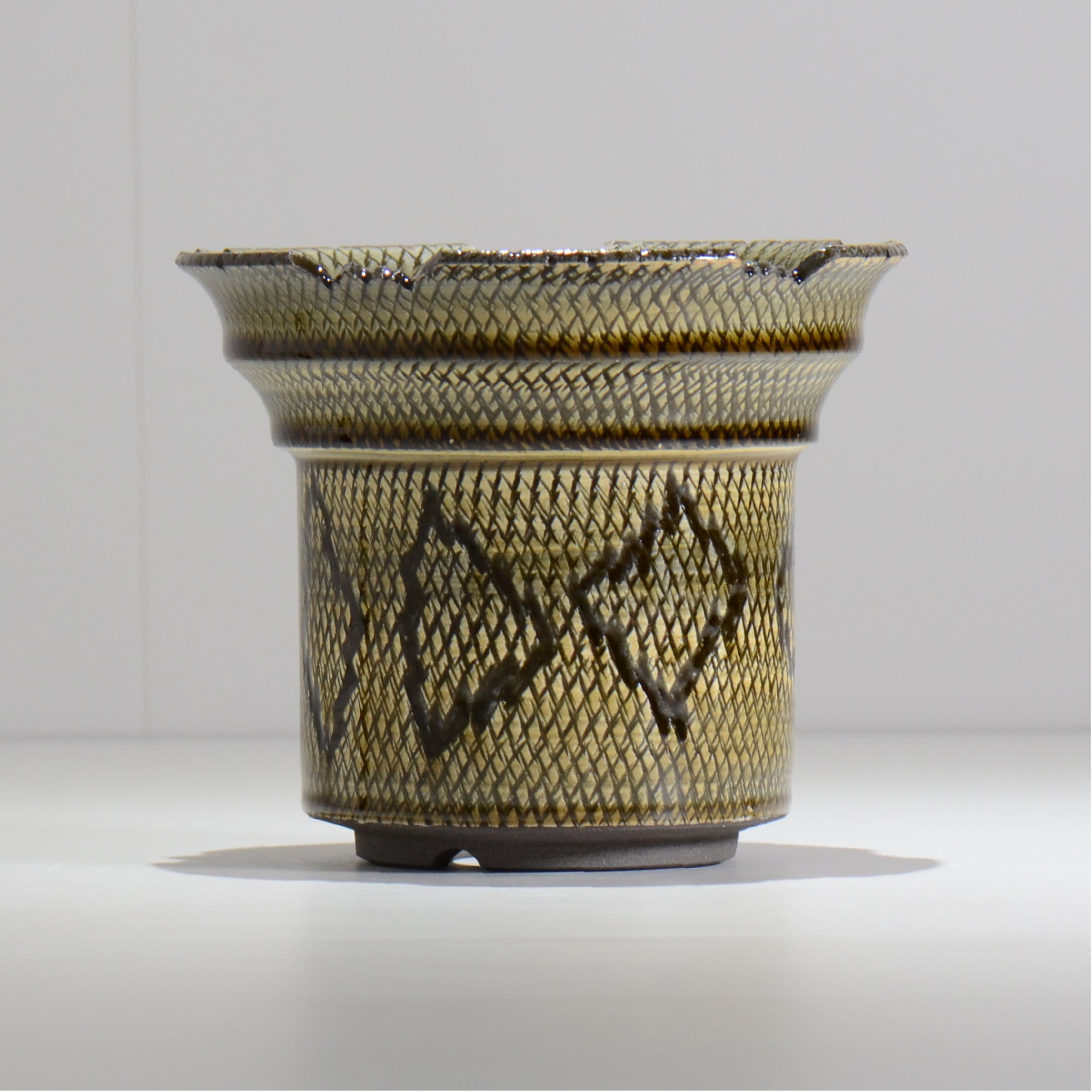 仲田唯希人 / SNAKE02 35/ 約φ16.5cm / 植木鉢