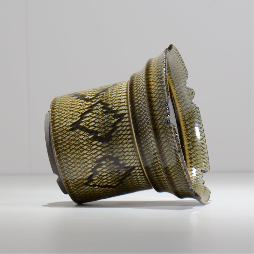 仲田唯希人 / SNAKE02 35/ 約φ16.5cm / 植木鉢