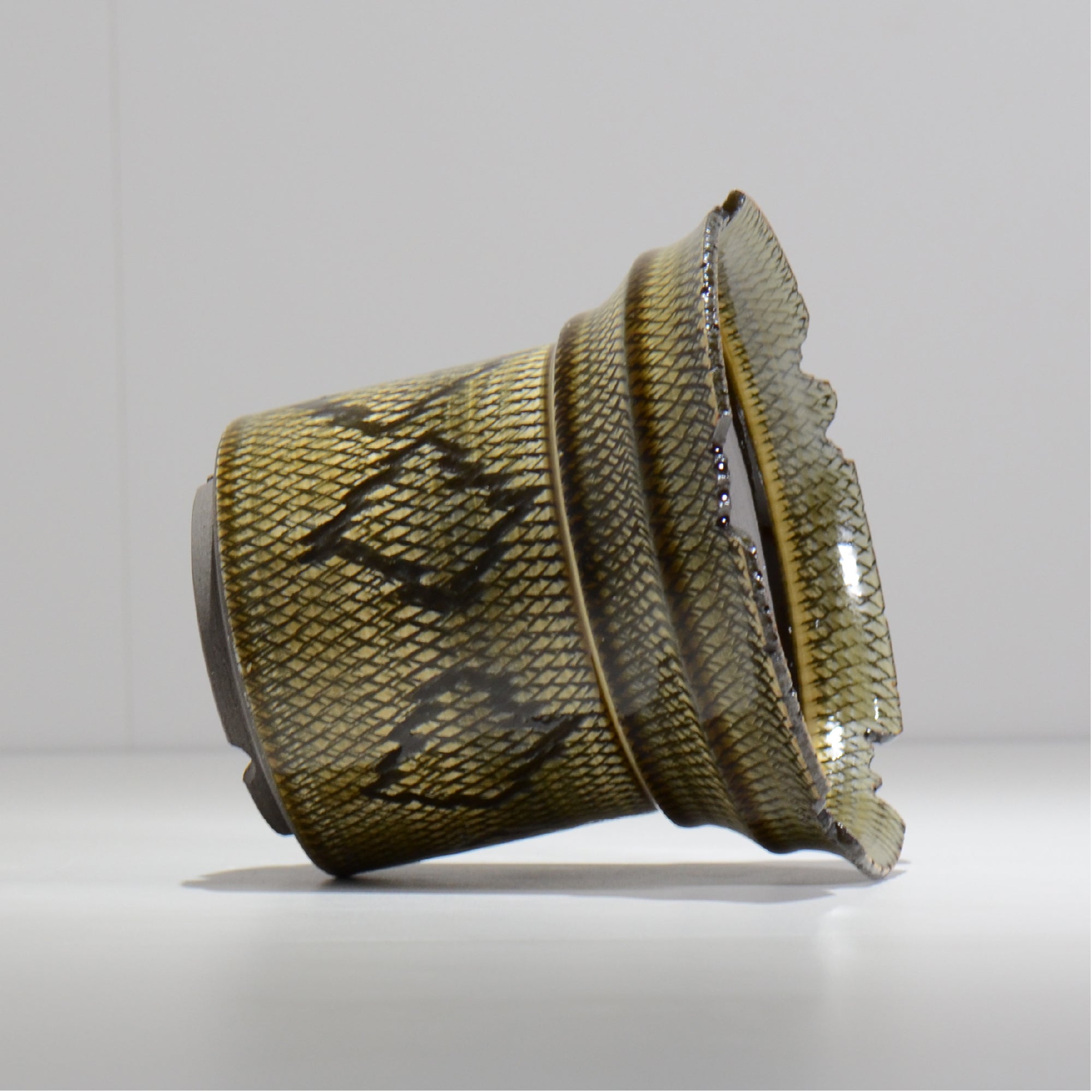 仲田唯希人 / SNAKE02 35/ 約φ16.5cm / 植木鉢