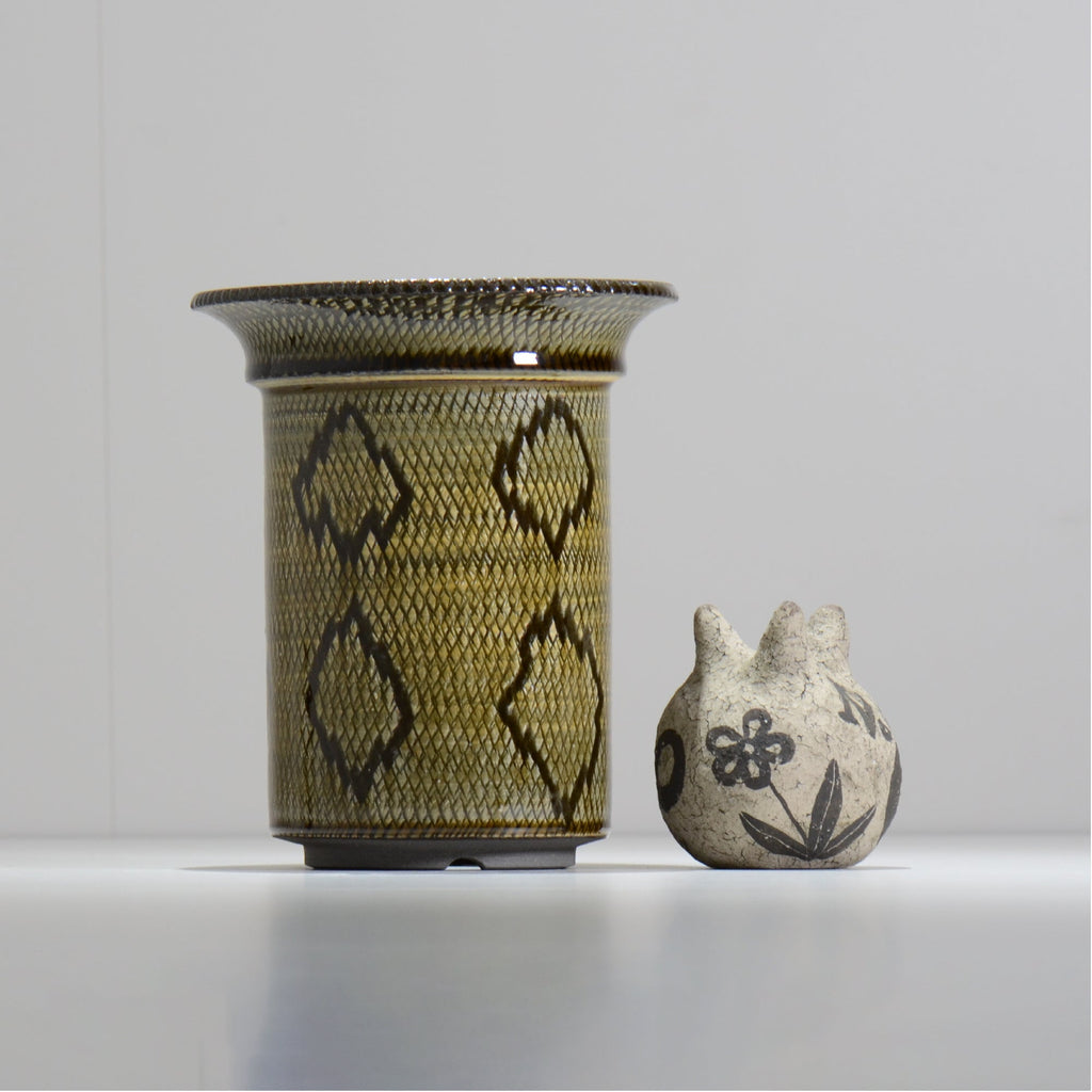 仲田唯希人 / SNAKE02 36/ 約φ15cm / 植木鉢