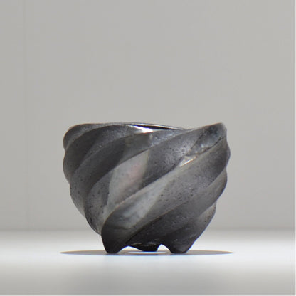 沖誠 / SPIIRAL_SILVER_05 / 約φ11.2cm  / 植木鉢