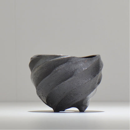 沖誠 / SPIIRAL_SILVER_05 / 約φ11.2cm  / 植木鉢