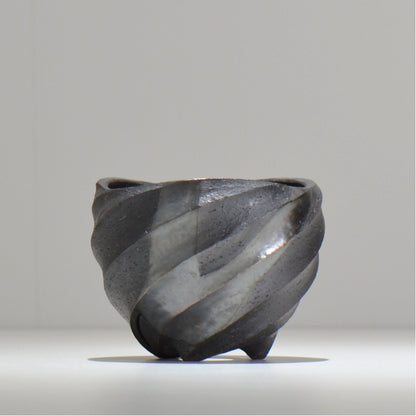 沖誠 / SPIIRAL_SILVER_05 / 約φ11.2cm  / 植木鉢
