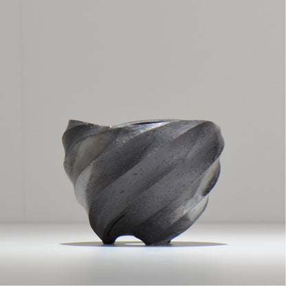 沖誠 / SPIIRAL_SILVER_05 / 約φ11.2cm  / 植木鉢