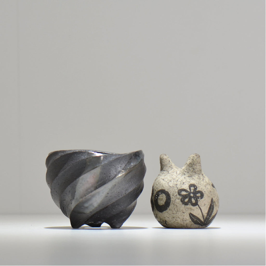 沖誠 / SPIIRAL_SILVER_05 / 約φ11.2cm  / 植木鉢