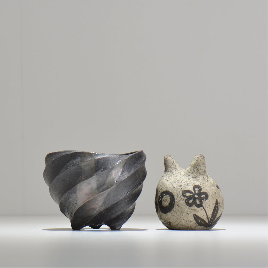 沖誠 / SPIIRAL_SILVER_06 / 約φ11.4cm  / 植木鉢