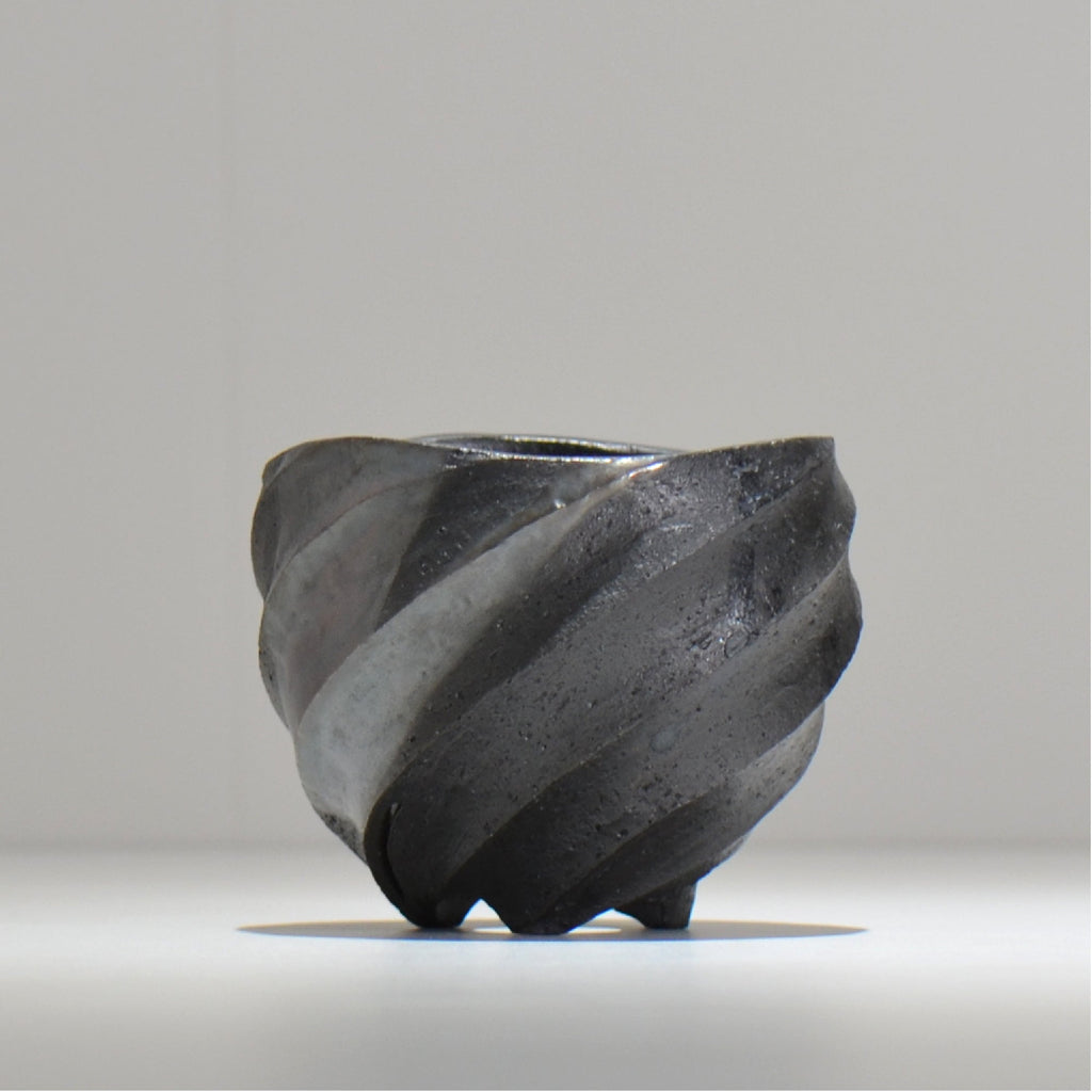 沖誠 / SPIIRAL_SILVER_07 / 約φ11.1cm  / 植木鉢