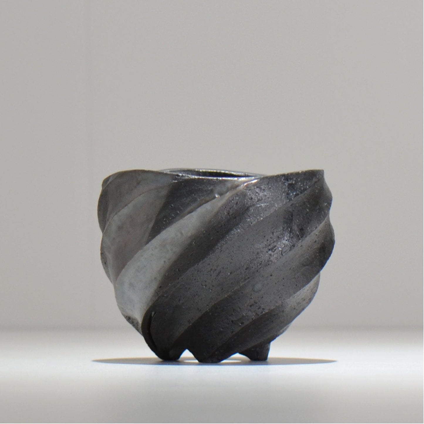 沖誠 / SPIIRAL_SILVER_07 / 約φ11.1cm  / 植木鉢
