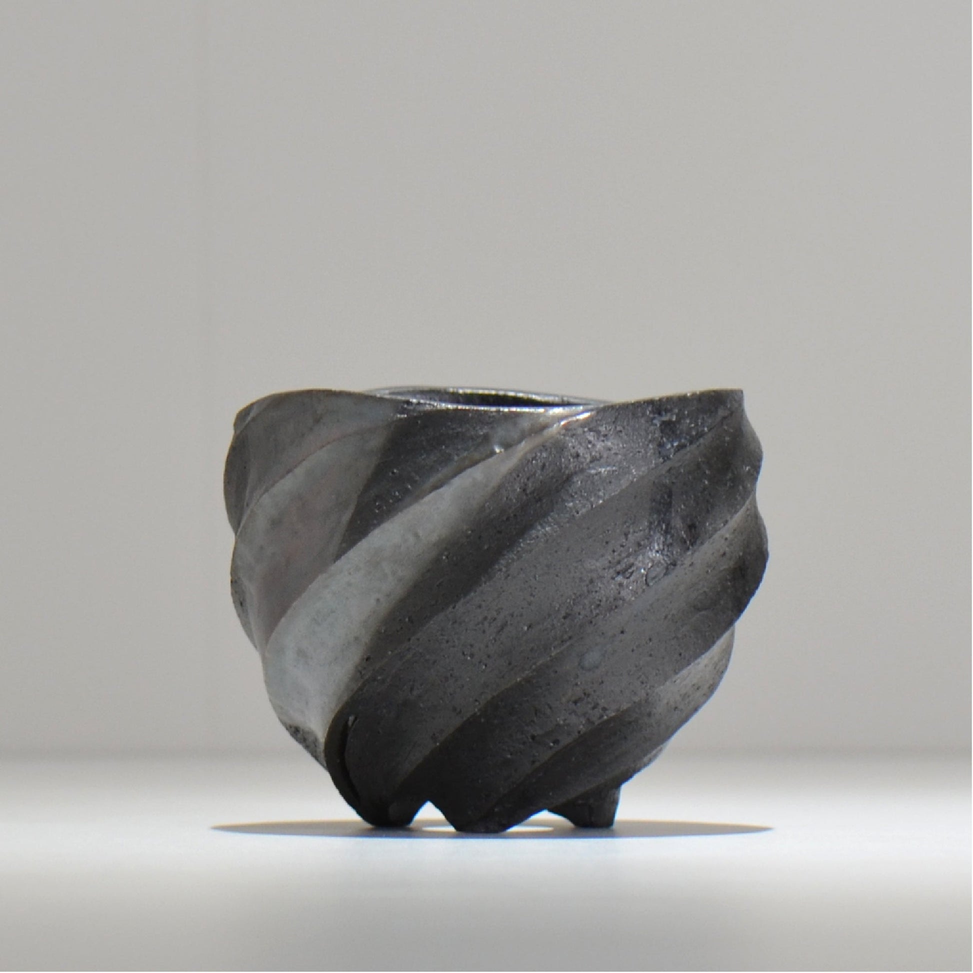 沖誠 / SPIIRAL_SILVER_07 / 約φ11.1cm  / 植木鉢