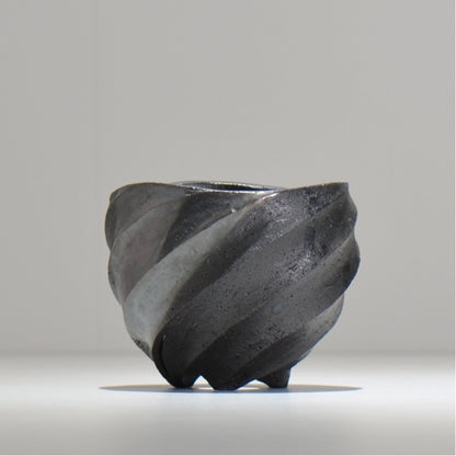 沖誠 / SPIIRAL_SILVER_07 / 約φ11.1cm  / 植木鉢