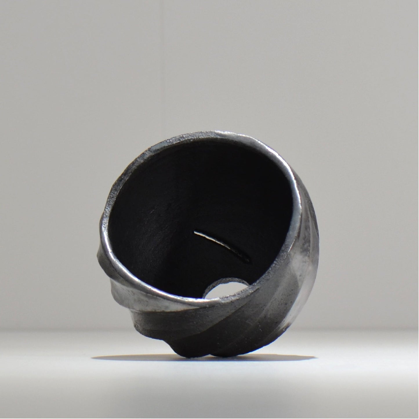 沖誠 / SPIIRAL_SILVER_07 / 約φ11.1cm  / 植木鉢