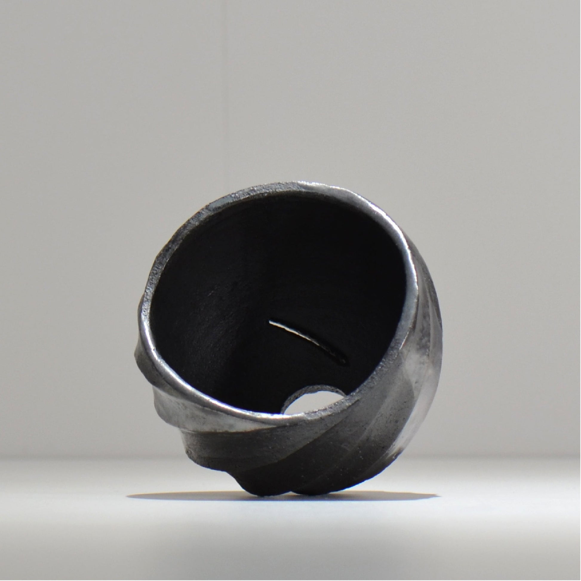 沖誠 / SPIIRAL_SILVER_07 / 約φ11.1cm  / 植木鉢