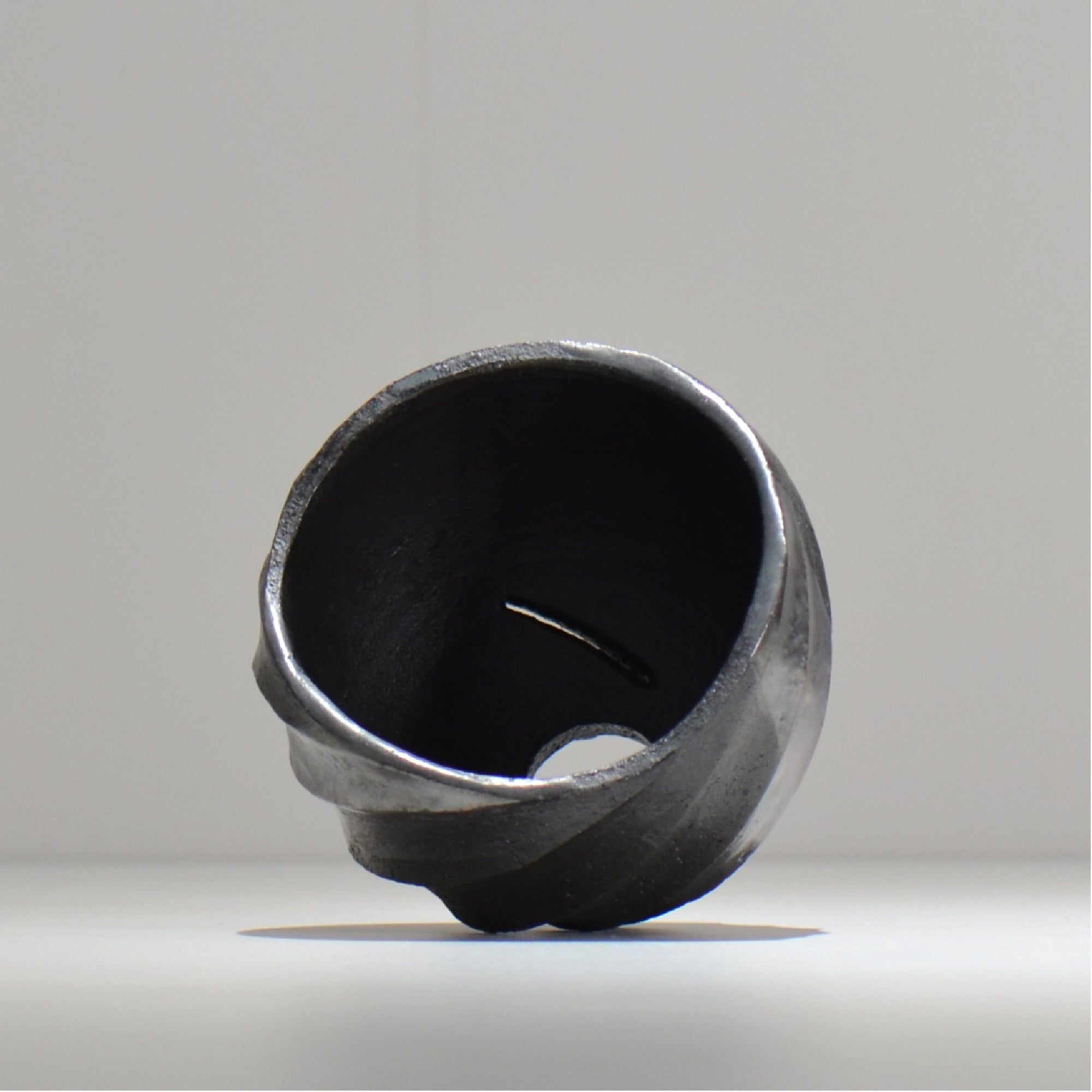 沖誠 / SPIIRAL_SILVER_07 / 約φ11.1cm  / 植木鉢