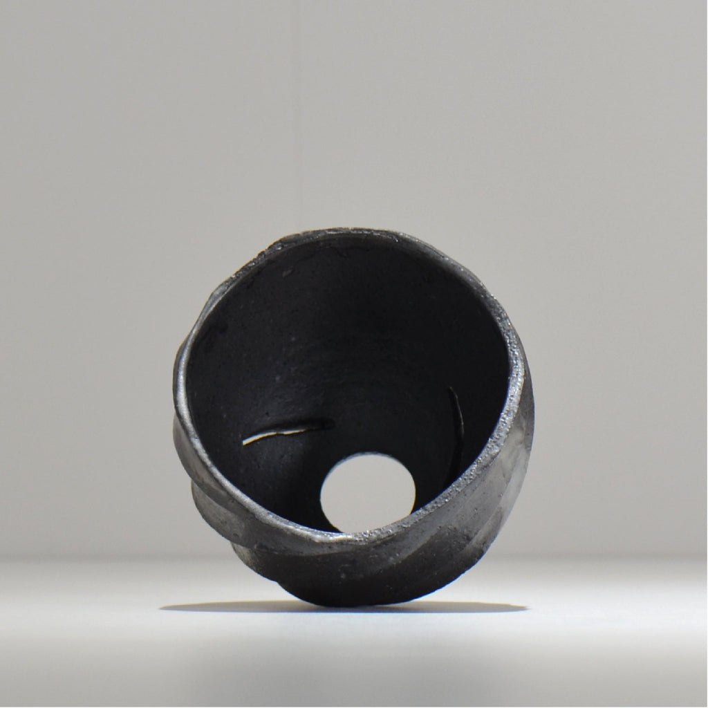 沖誠 / SPIIRAL_SILVER_08 / 約φ10.8cm  / 植木鉢