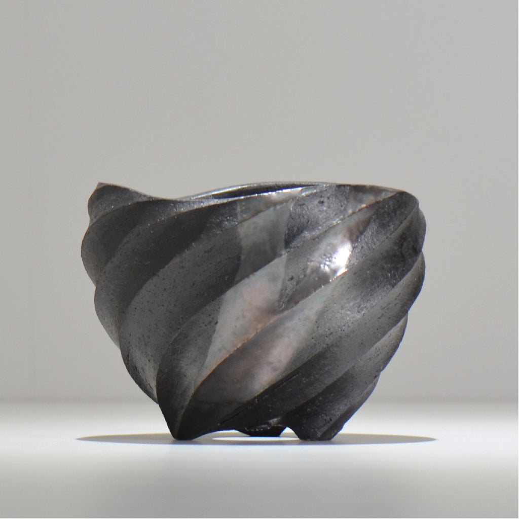 沖誠 / SPIIRAL_SILVER_13 / 約φ14.6cm  / 植木鉢