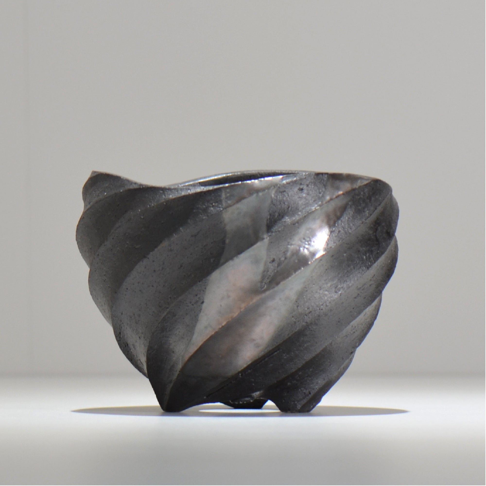 沖誠 / SPIIRAL_SILVER_13 / 約φ14.6cm  / 植木鉢
