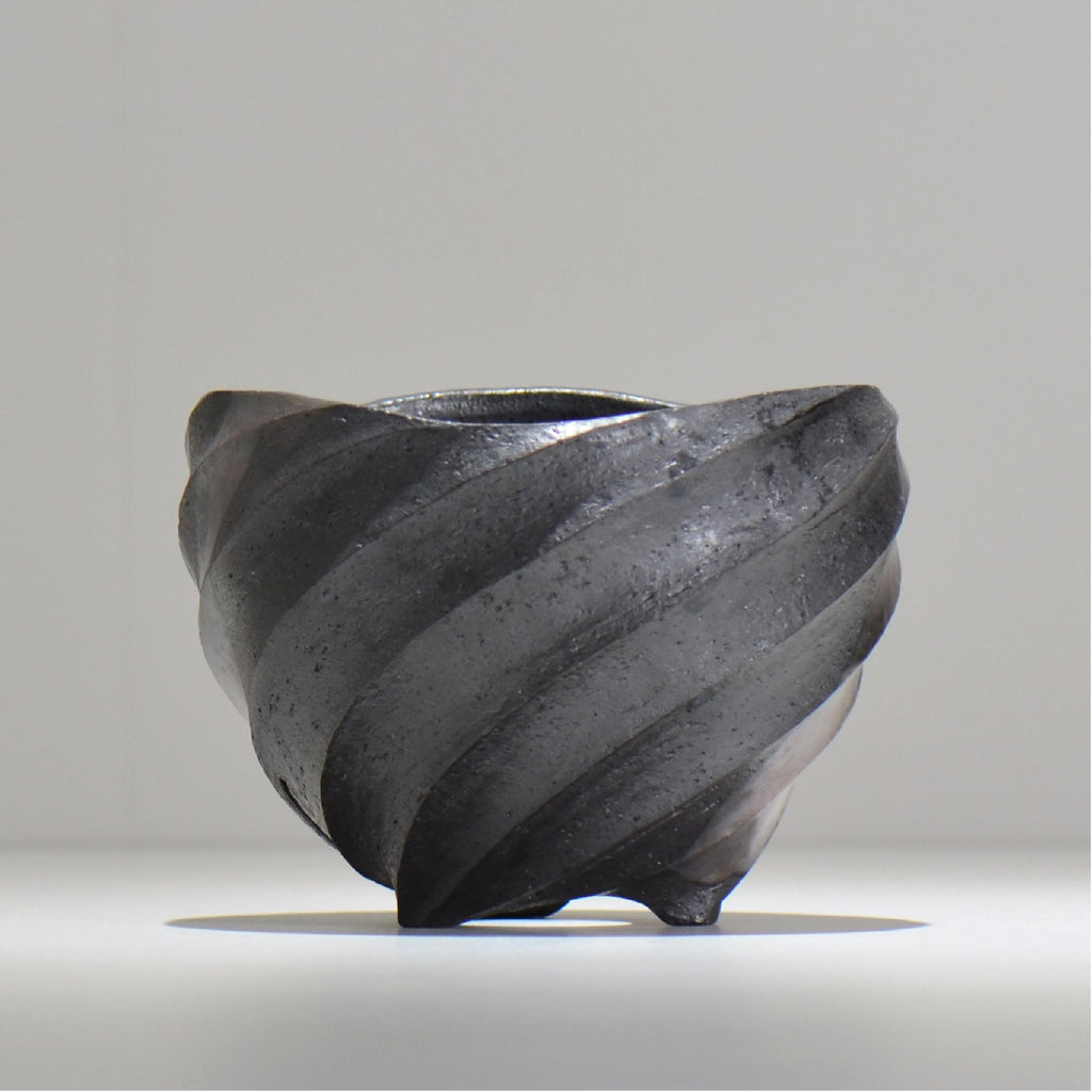 沖誠 / SPIIRAL_SILVER_13 / 約φ14.6cm  / 植木鉢