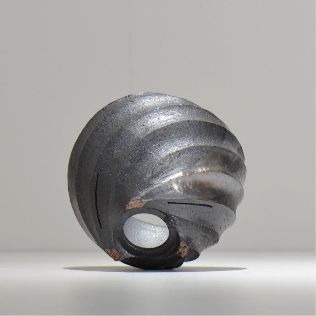 沖誠 / SPIIRAL_SILVER_13 / 約φ14.6cm  / 植木鉢