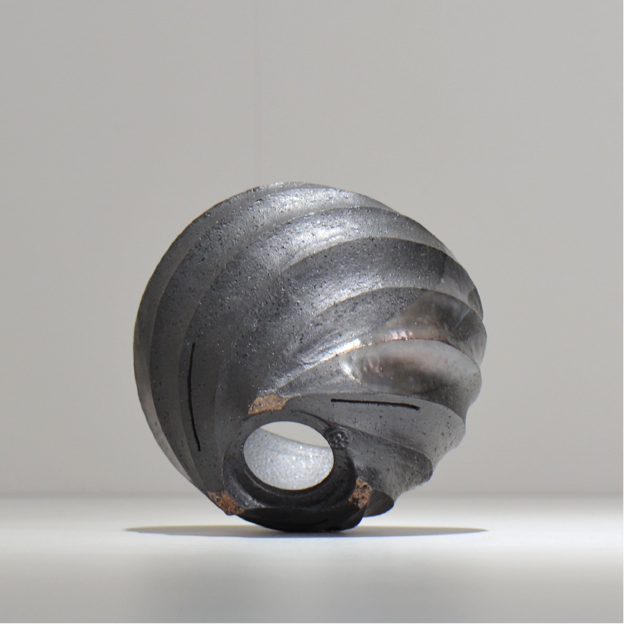 沖誠 / SPIIRAL_SILVER_13 / 約φ14.6cm  / 植木鉢