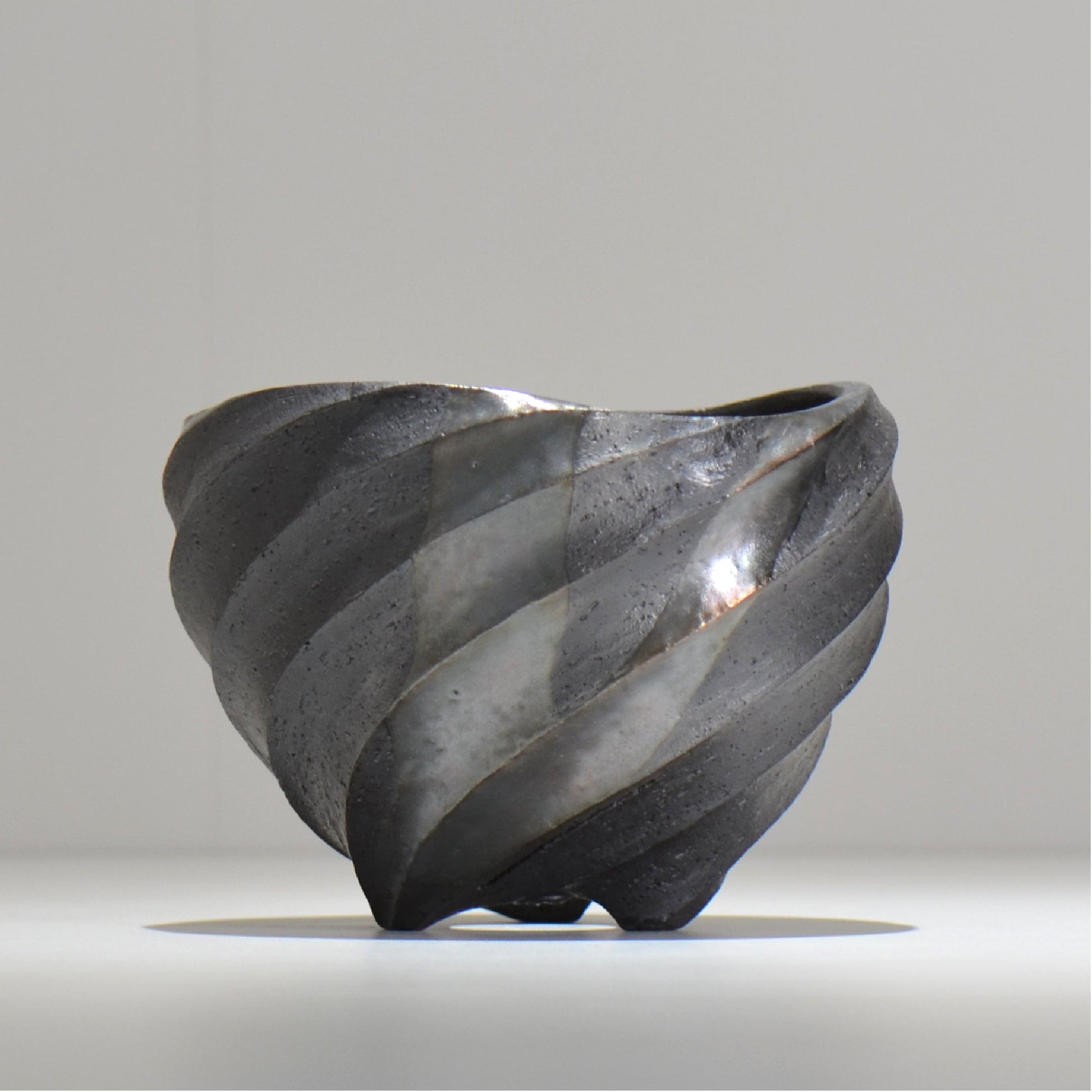 沖誠 / SPIIRAL_SILVER_14 / 約φ14.9cm  / 植木鉢