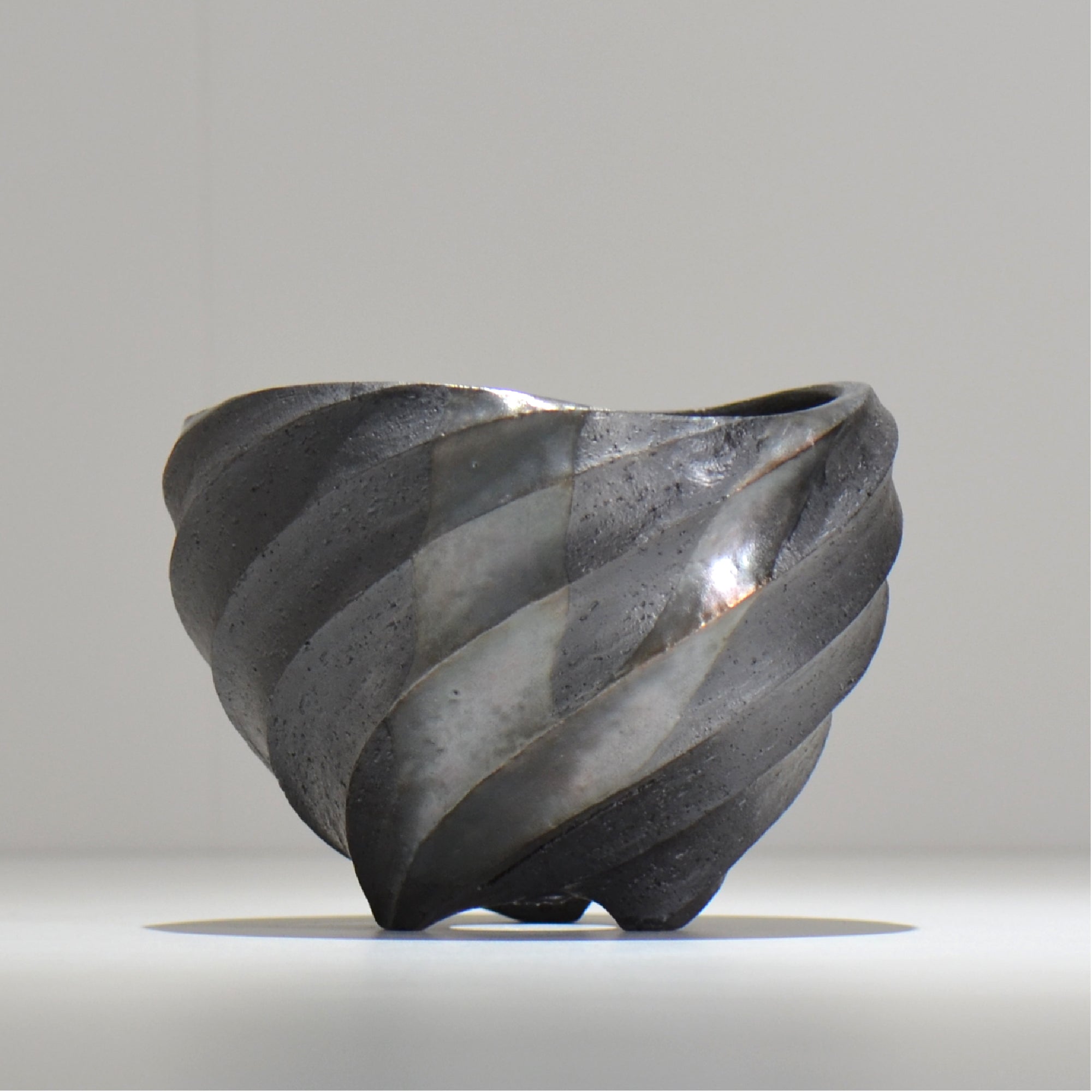 沖誠 / SPIIRAL_SILVER_14 / 約φ14.9cm  / 植木鉢