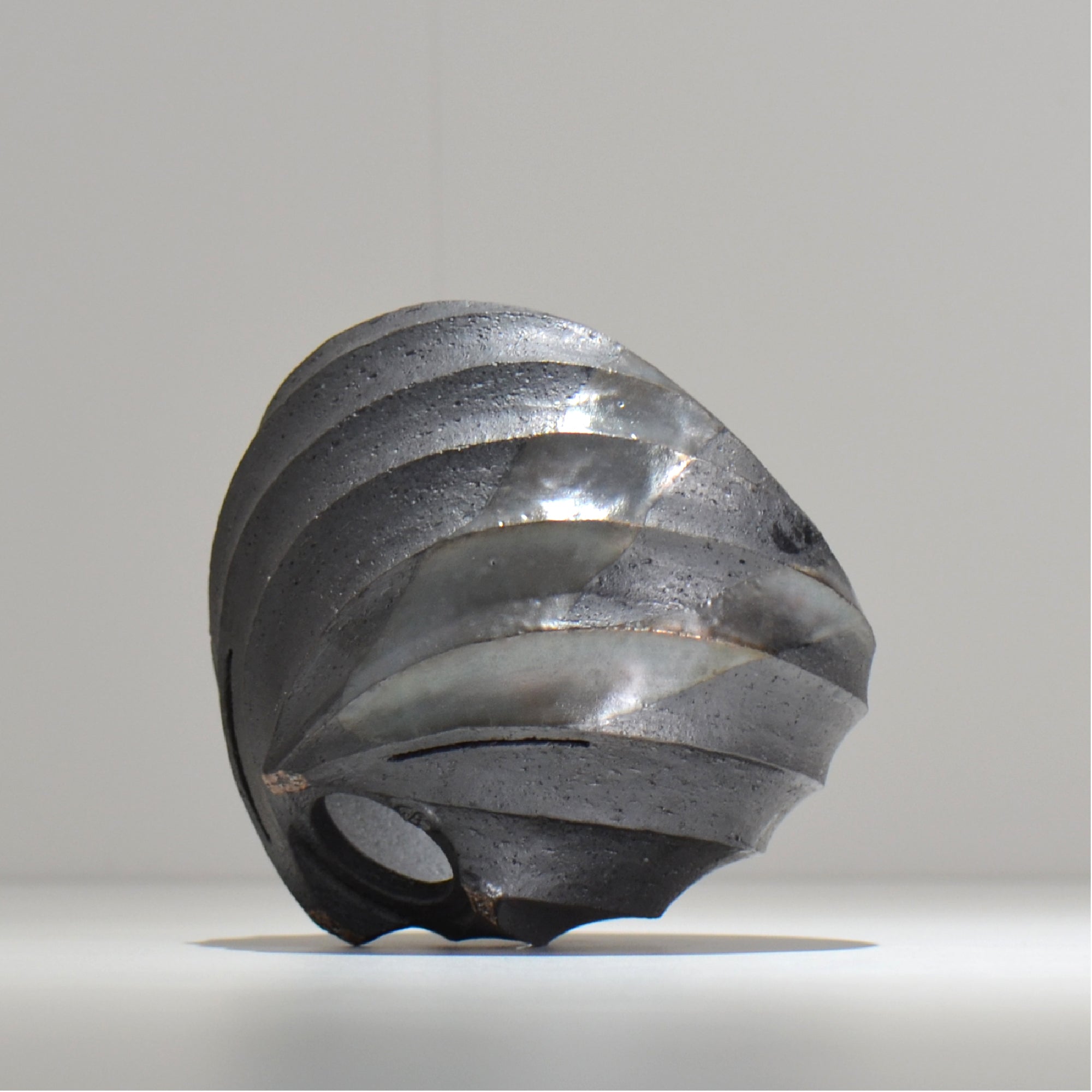沖誠 / SPIIRAL_SILVER_14 / 約φ14.9cm  / 植木鉢