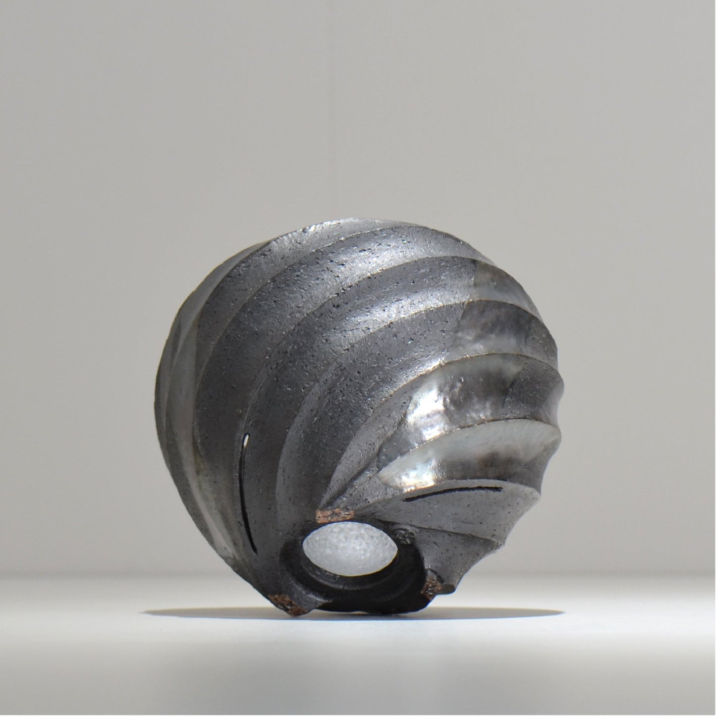 沖誠 / SPIIRAL_SILVER_14 / 約φ14.9cm  / 植木鉢