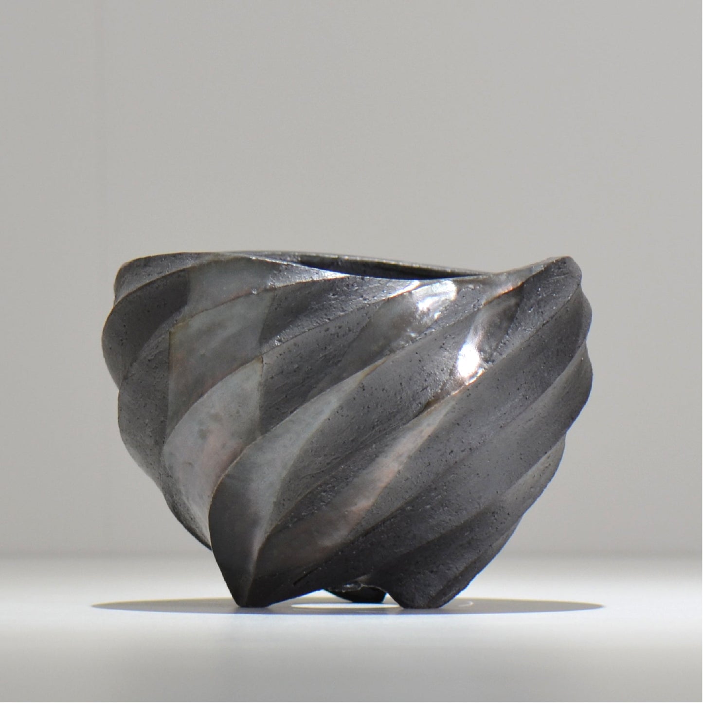 沖誠 / SPIIRAL_SILVER_15 / 約φ15.2cm  / 植木鉢
