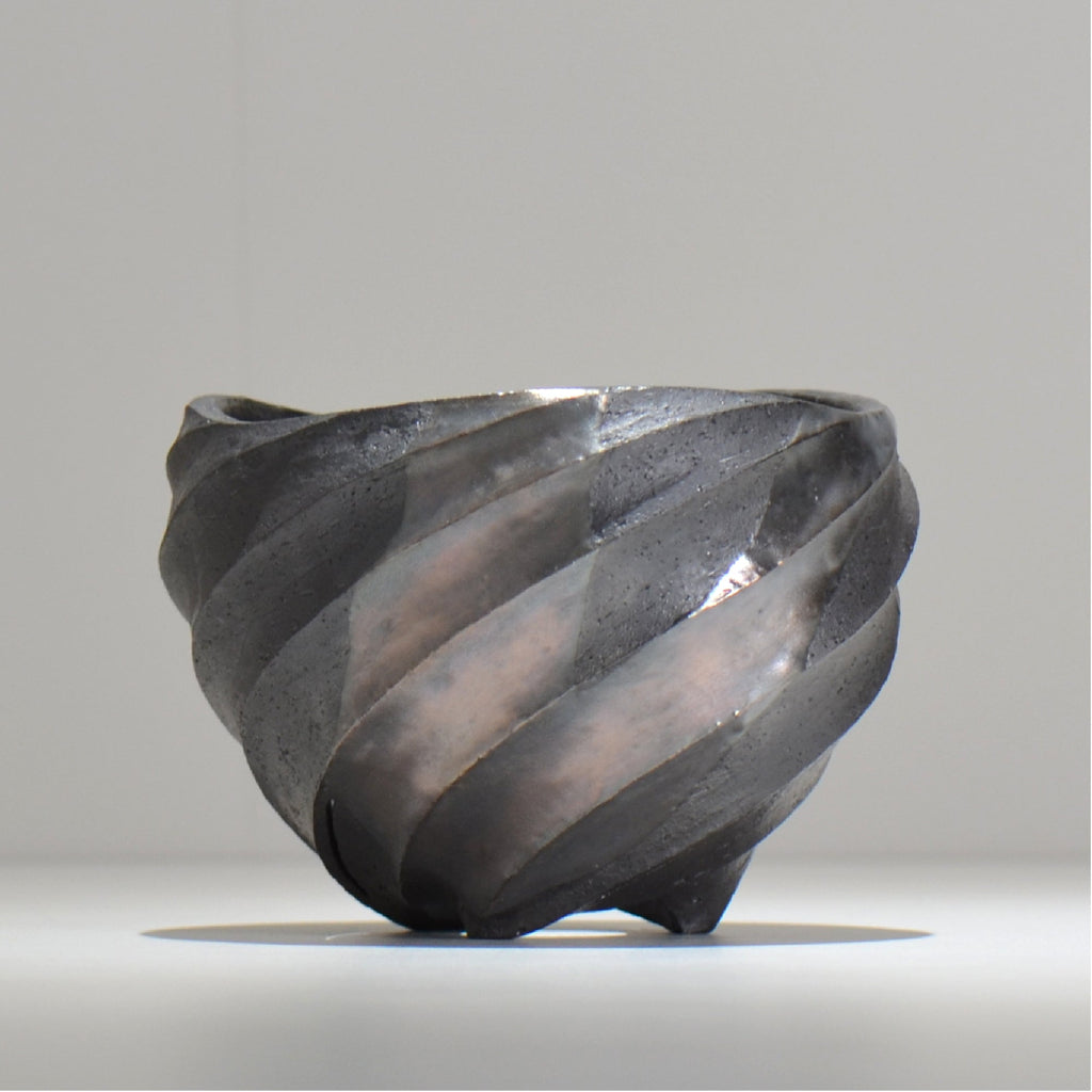 沖誠 / SPIIRAL_SILVER_15 / 約φ15.2cm  / 植木鉢