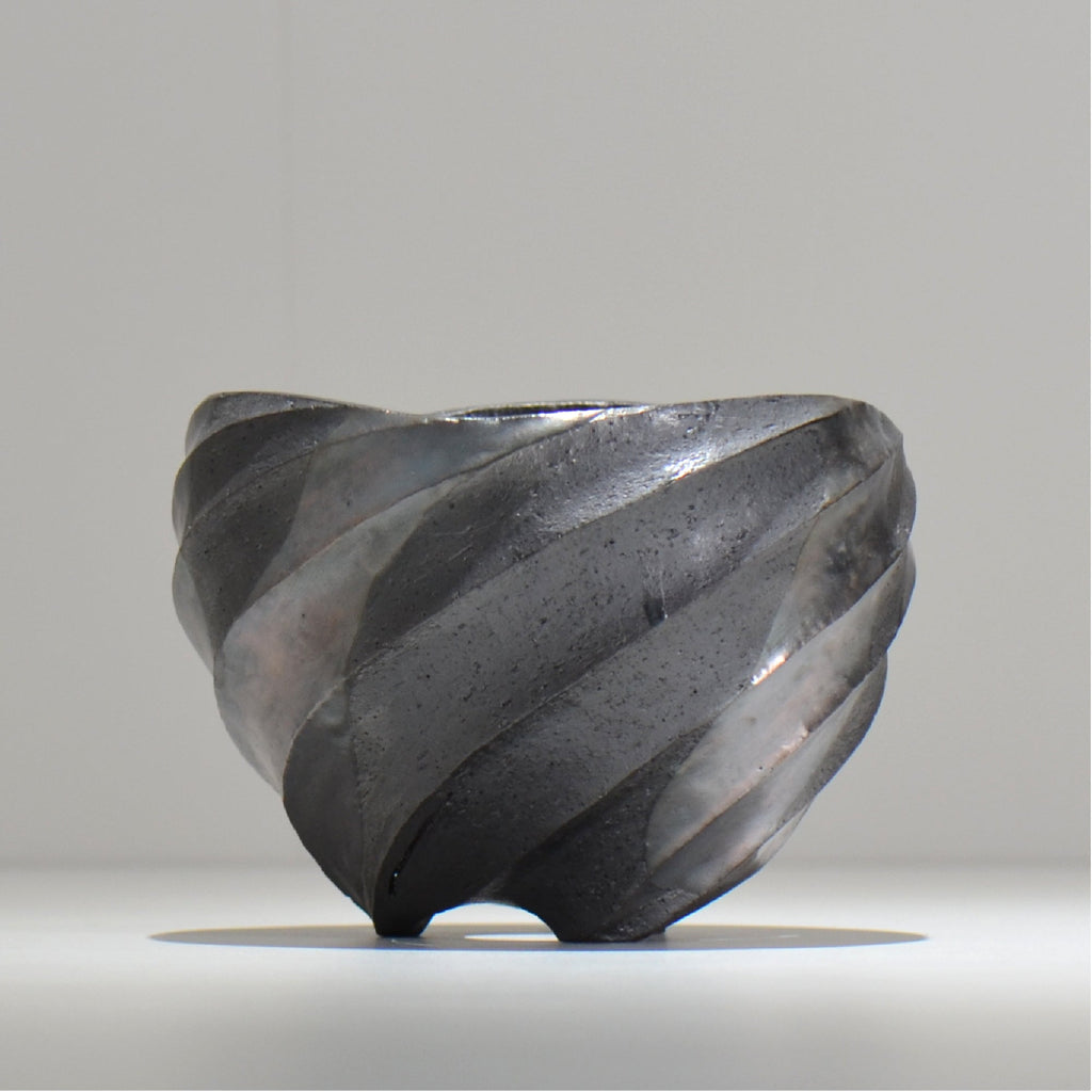 沖誠 / SPIIRAL_SILVER_15 / 約φ15.2cm  / 植木鉢