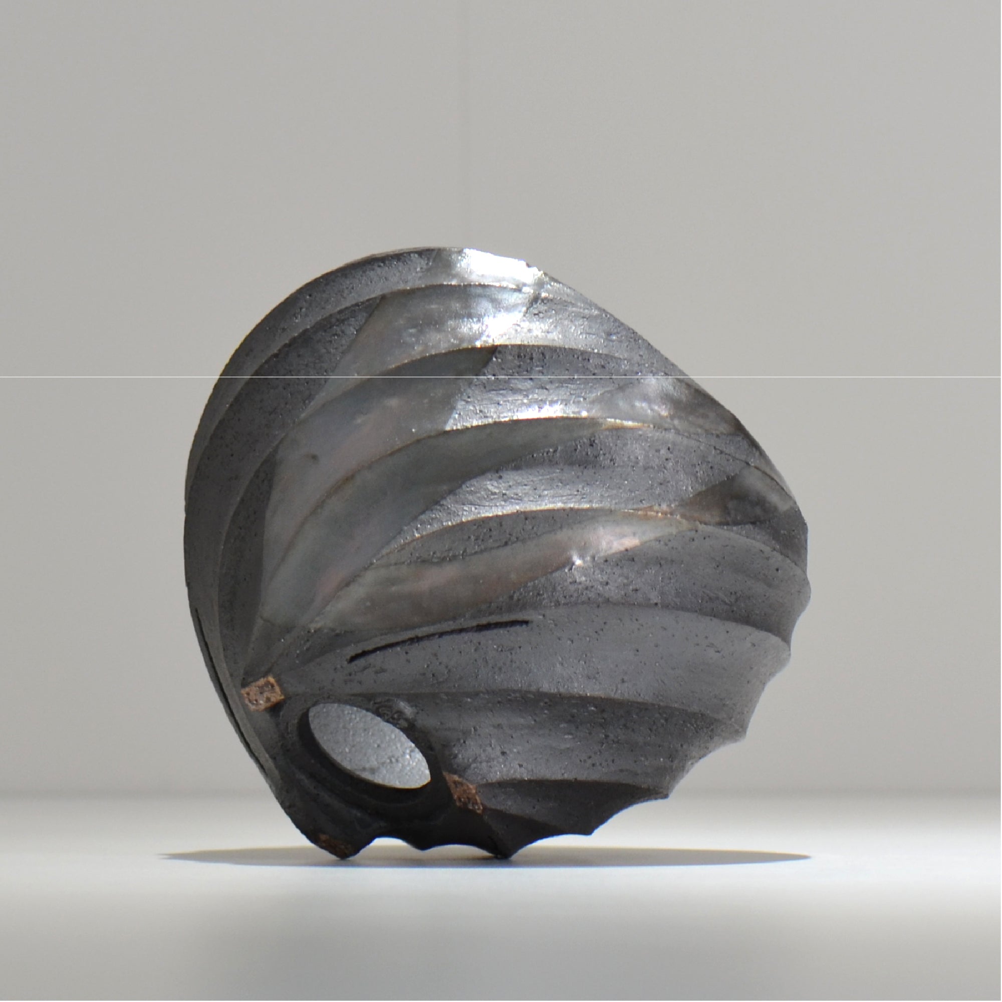 沖誠 / SPIIRAL_SILVER_15 / 約φ15.2cm  / 植木鉢