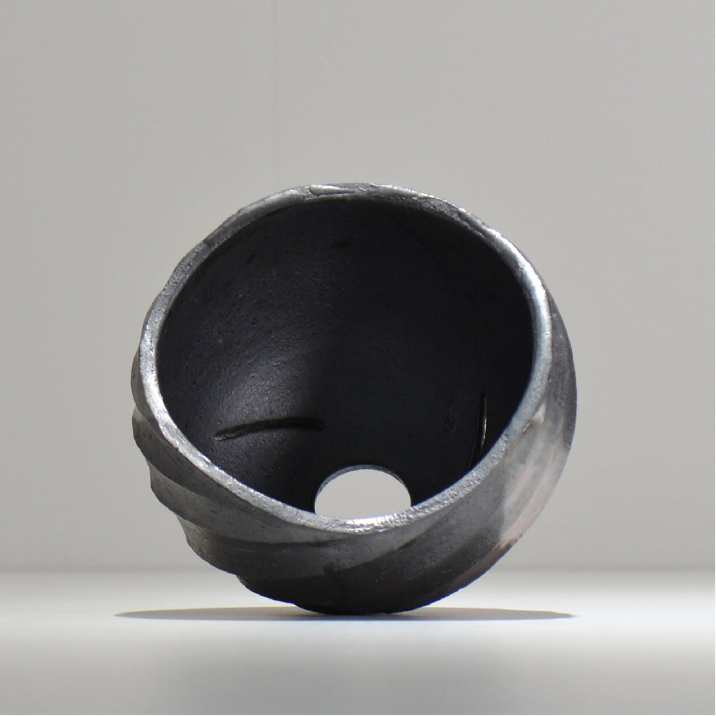 沖誠 / SPIIRAL_SILVER_15 / 約φ15.2cm  / 植木鉢