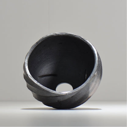 沖誠 / SPIIRAL_SILVER_15 / 約φ15.2cm  / 植木鉢