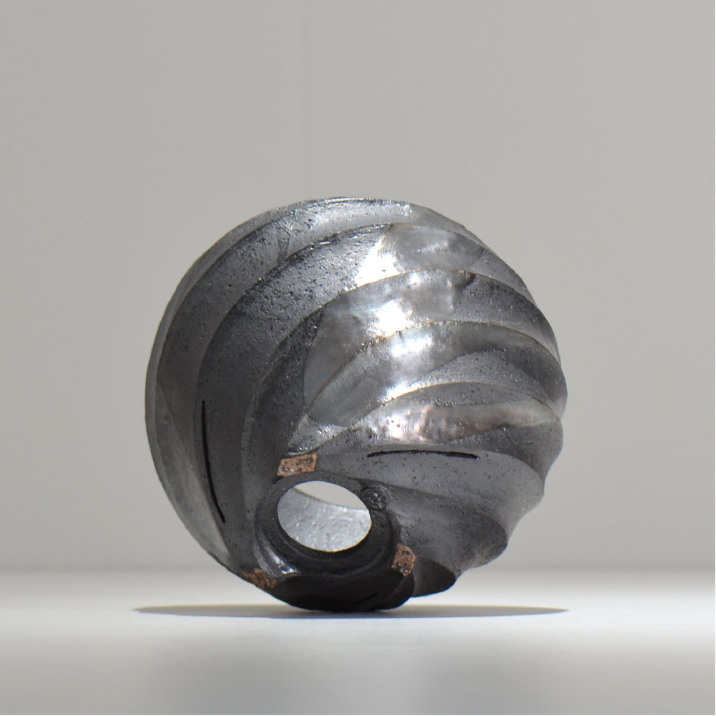 沖誠 / SPIIRAL_SILVER_15 / 約φ15.2cm  / 植木鉢