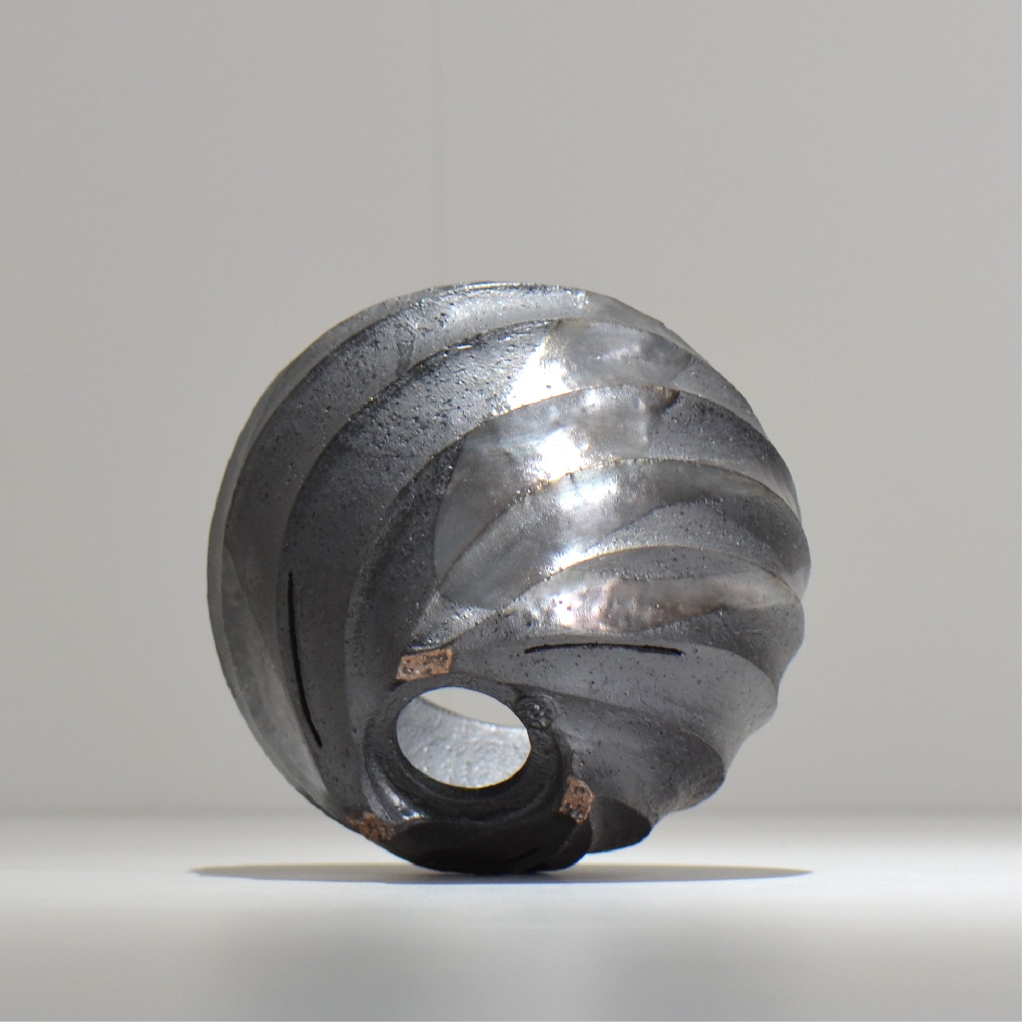 沖誠 / SPIIRAL_SILVER_15 / 約φ15.2cm  / 植木鉢