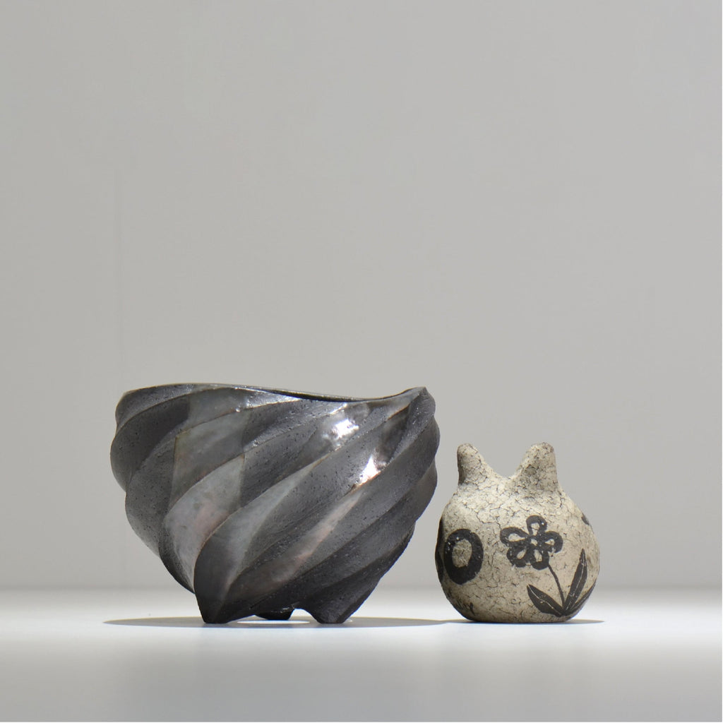 沖誠 / SPIIRAL_SILVER_15 / 約φ15.2cm  / 植木鉢