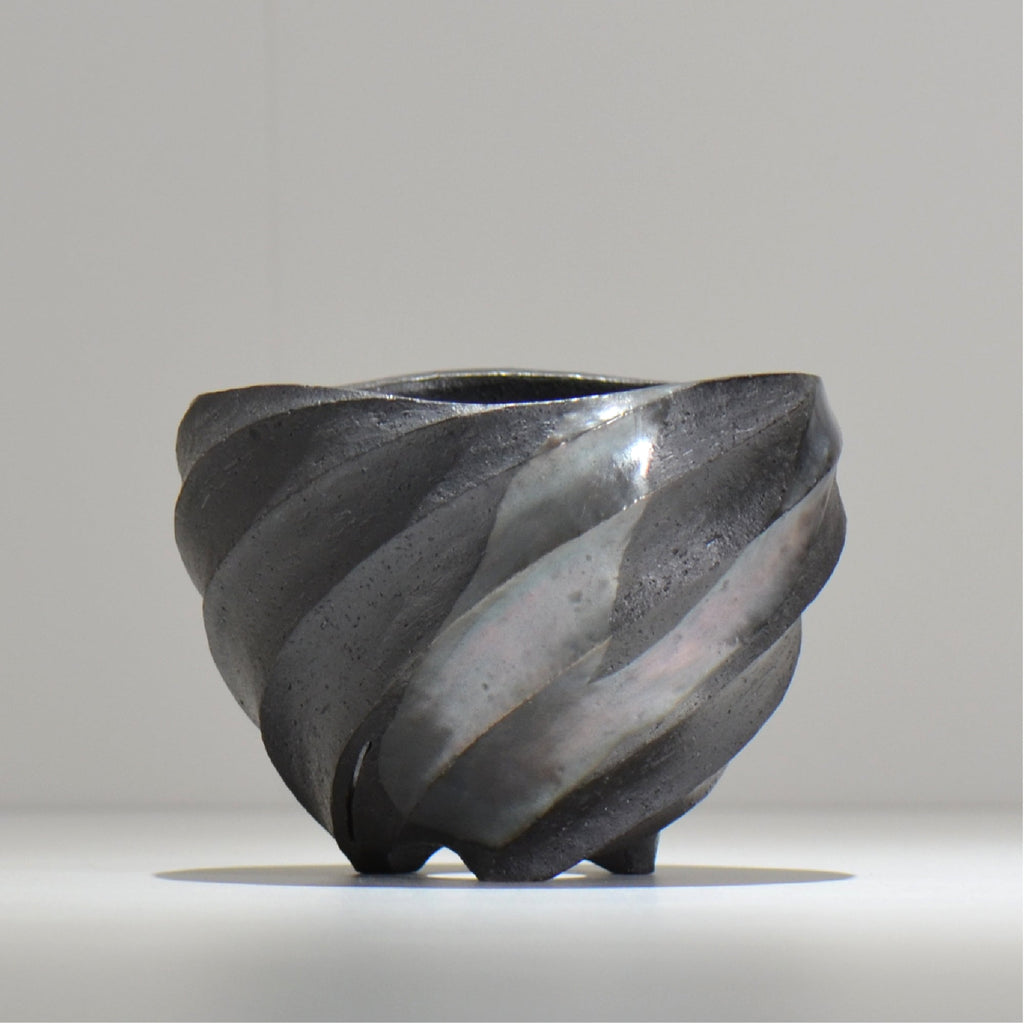 沖誠 / SPIIRAL_SILVER_16 / 約φ14.6cm  / 植木鉢