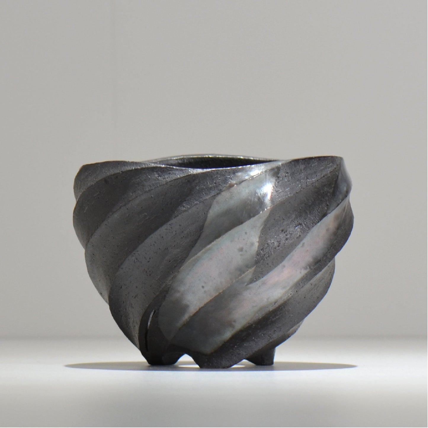 沖誠 / SPIIRAL_SILVER_16 / 約φ14.6cm  / 植木鉢