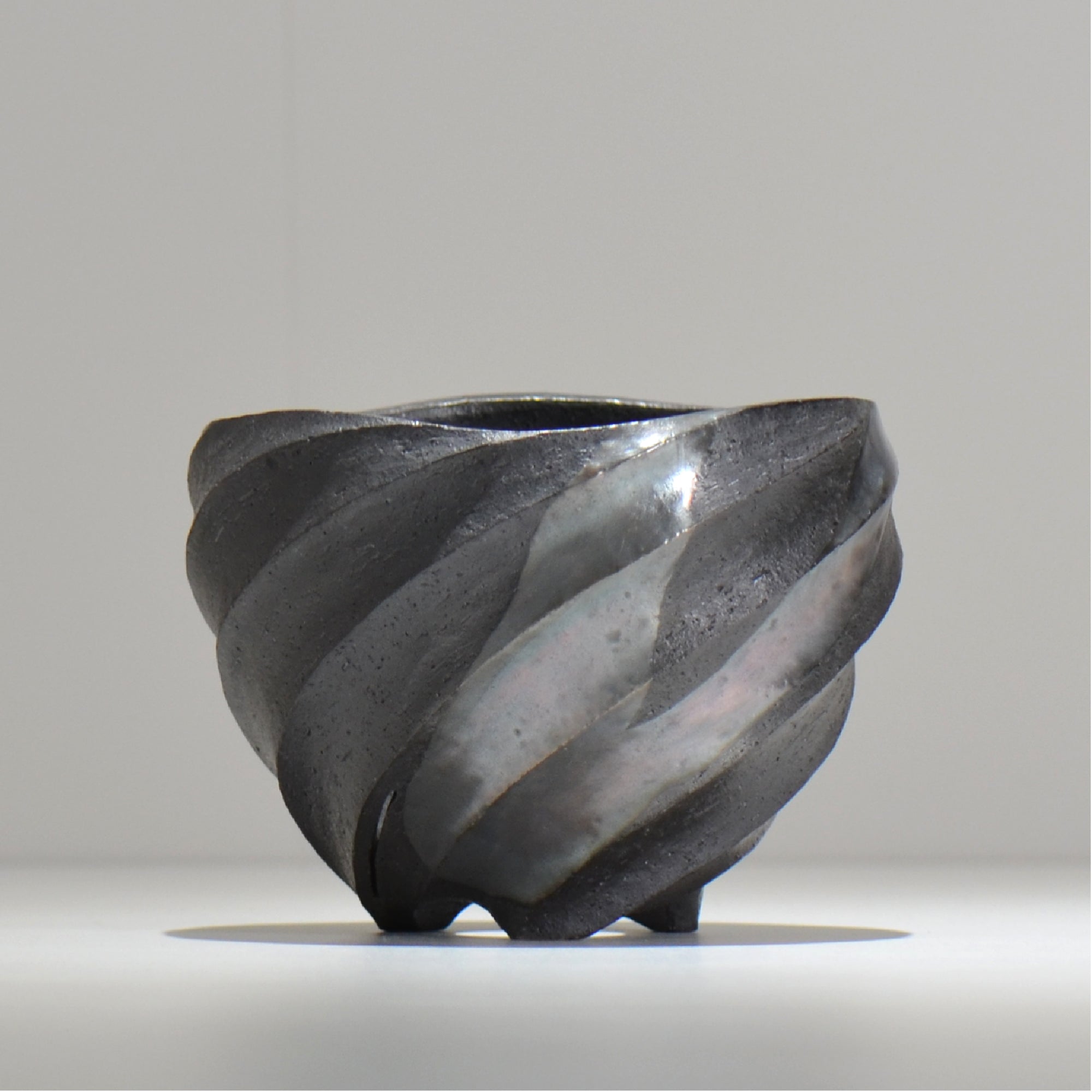 沖誠 / SPIIRAL_SILVER_16 / 約φ14.6cm  / 植木鉢