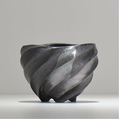 沖誠 / SPIIRAL_SILVER_16 / 約φ14.6cm  / 植木鉢
