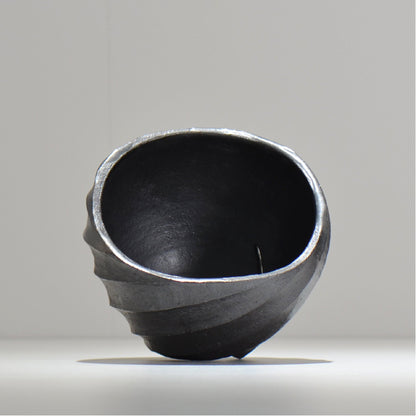 沖誠 / SPIIRAL_SILVER_16 / 約φ14.6cm  / 植木鉢